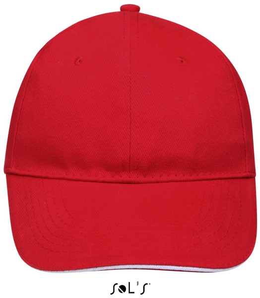 Sol's Buffalo - Καπέλο με έξι πάνελ - Red / White