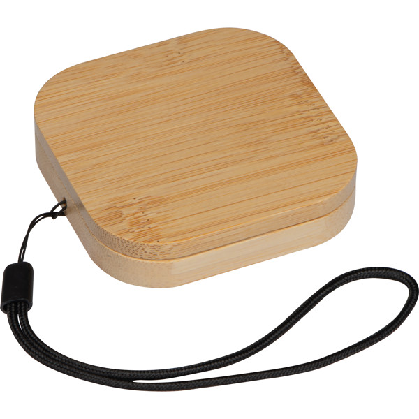 Cable and adapter set in a bamboo box IVAN - Beige
