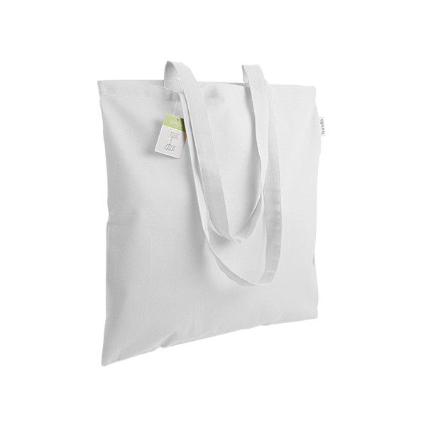 140 G/M2 Organic Cotton Shopping Bag, Long Handles