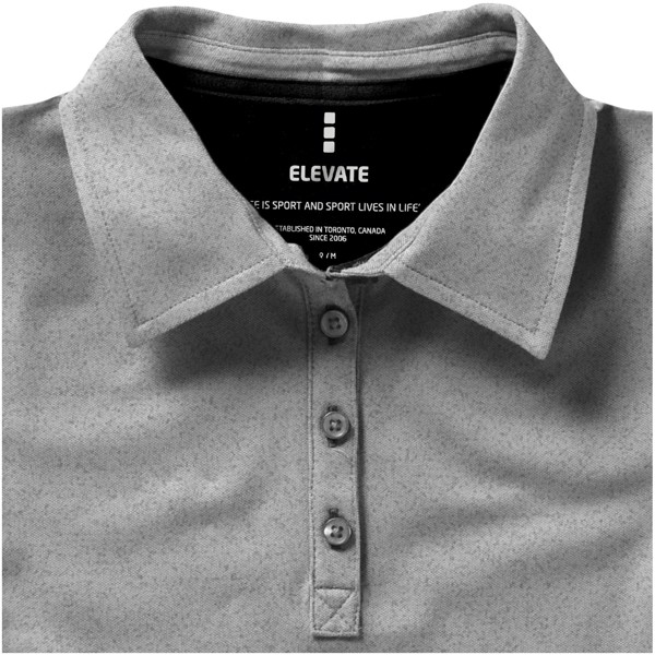 Polo stretch manches courtes femme Makham - Gris mélangé / XL