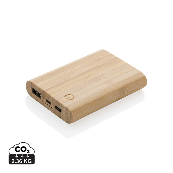 Bambusov powerbank 5.000 mAh