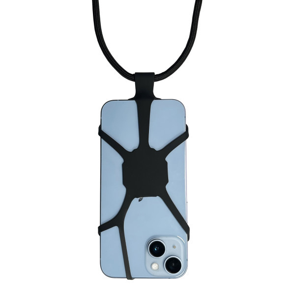 KUMO - LANIERE TOUR DE COU SMARTPHONE UNIVERSELLE NOIR