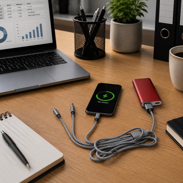 Charging cable Felix | 4-in-1 - silver
