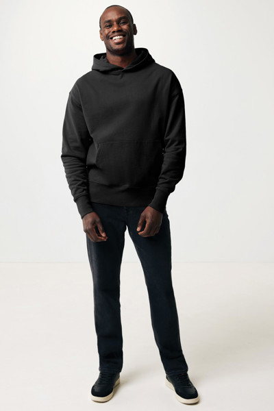 Sweat à capuche en coton recyclé Iqoniq Yoho - Noir / XS