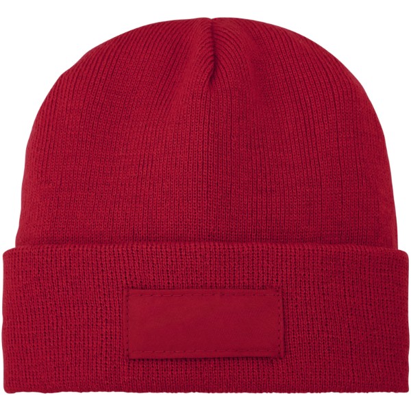 Boreas beanie met patch - Rood