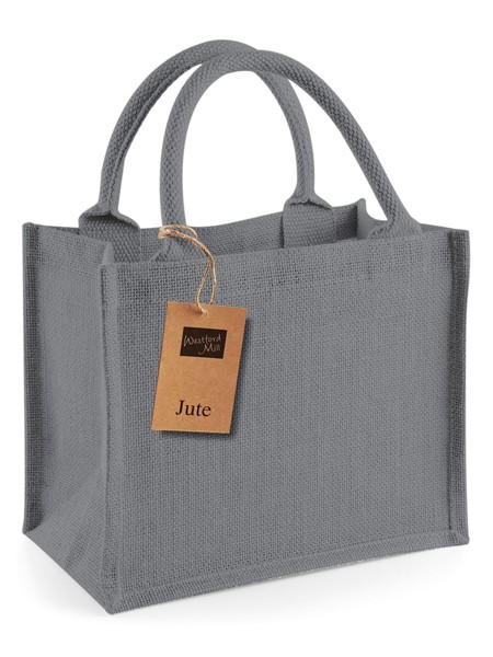 Jute Mini Gift Bag - Graphite Grey / Graphite Grey