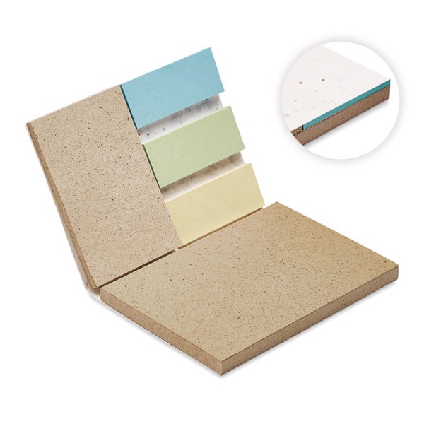 MB - Grass/seed paper memo pad Grow Me