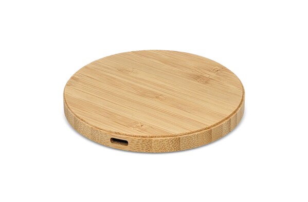 Pad de charge sans fil en bambou 15W