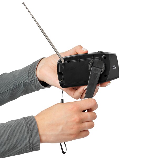 Emergency radio Solan - black