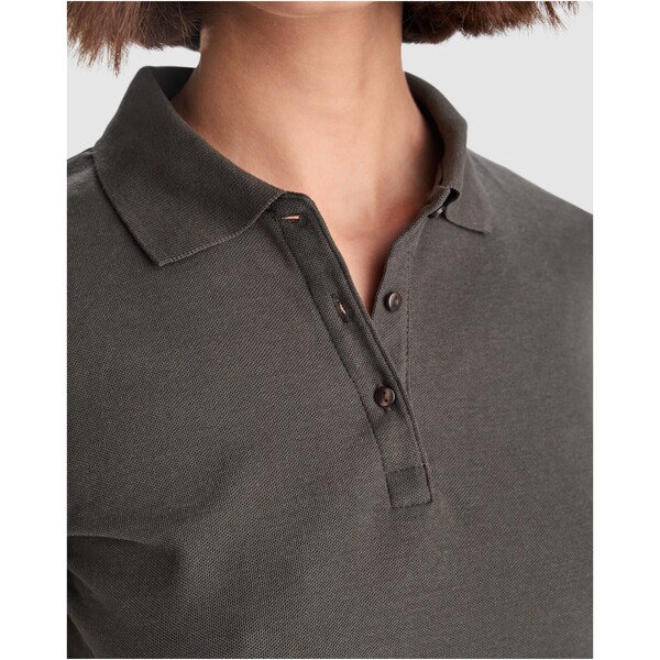 Polo de manga curta para mulher de 220 g/m² "Pegaso Premium" - Branco / M