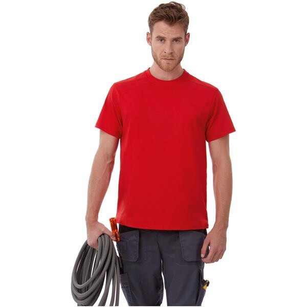 T-Shirt B&C Perfect Pro - 100% Algodão (Investindo Em Better Cotton) - Cinza Escuro / XL