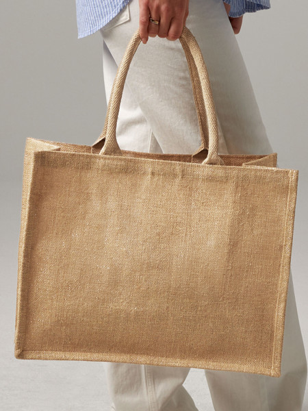 Shimmer Jute Shopper