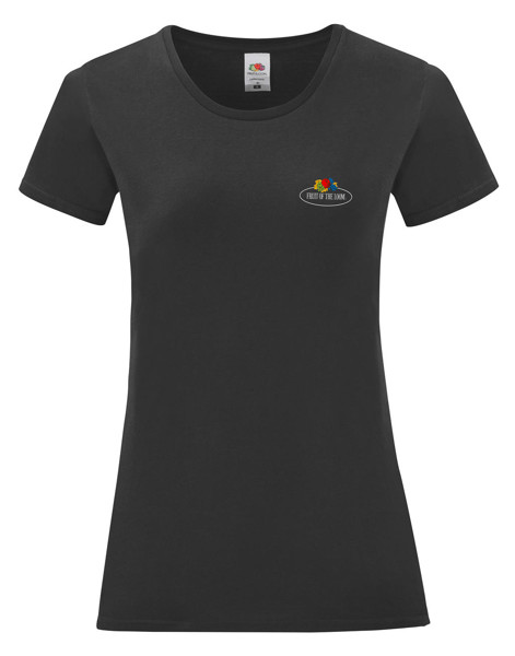 Ladies Vintage T Small Logo Print - White / S