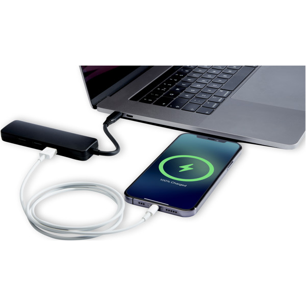 Loop RCS recycled plastic multimedia adapter USB 2.0-3.0 with HDMI port