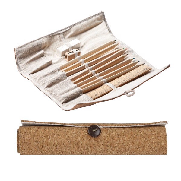 Colouring Pencil Roll “Cork”