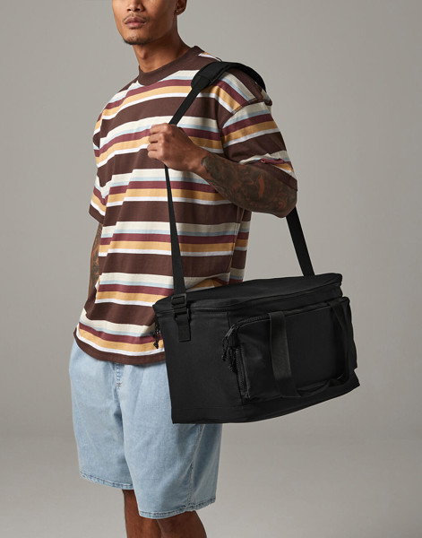 Recycled Large Cooler Shoulder Bag - Black / ONE SIZE