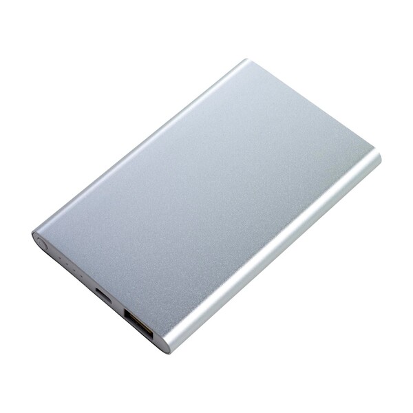 Powerbank Ezra | 4 000 mAh - argenté / M