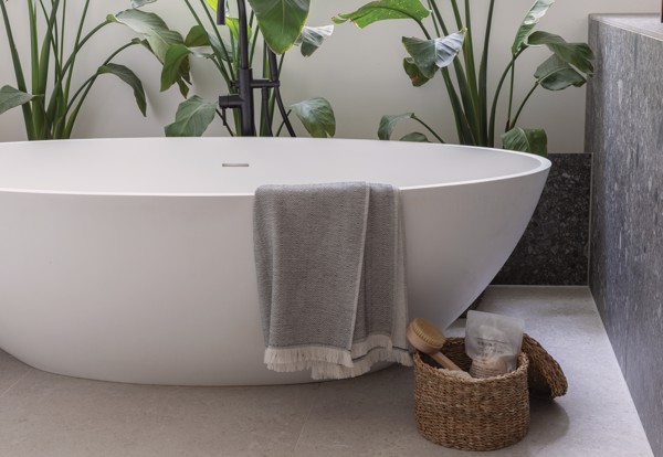 Serviette 4 Saisons Ukiyo Hisako AWARE™ Made in Europe - Noir