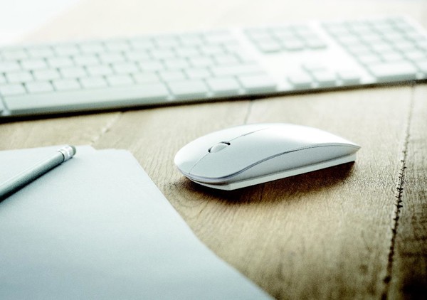 Mouse senza fili Curvy - Bianco