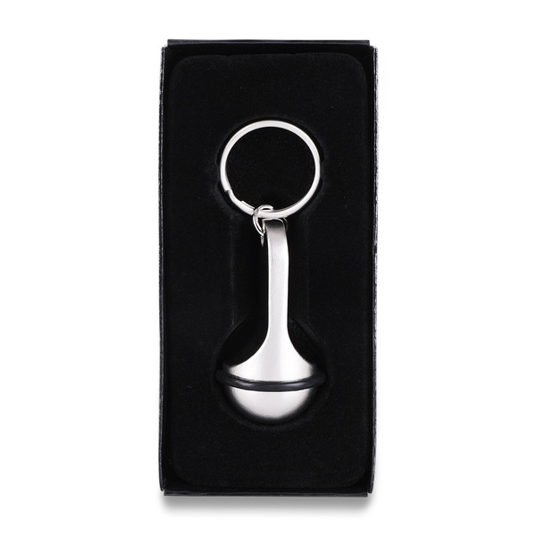 Old School metal keyring
