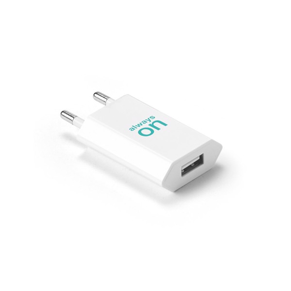 WOESE. Napájecí adaptér USB-A 5W ze recyklovaného ABS (100% rABS)