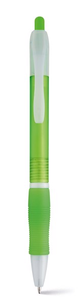 SLIM BK. Kuličkové pero s protikluzovým gripem - Světle Zelená