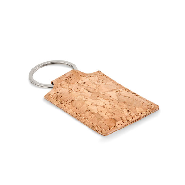 Rectangular cork key ring Concon