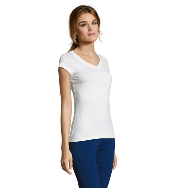 MOON WOMEN T-SHIRT 150g - WhiteS