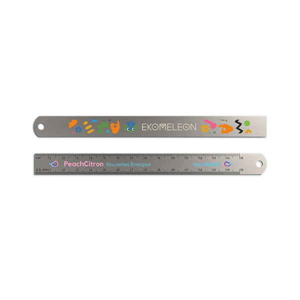 170x15MM STAINLESS STEEL RULER WITH SUSPENSION HOLE