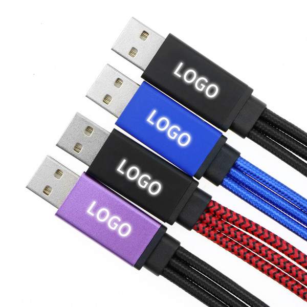 Charging USB cable LED 3in1 UC053 - WHITE