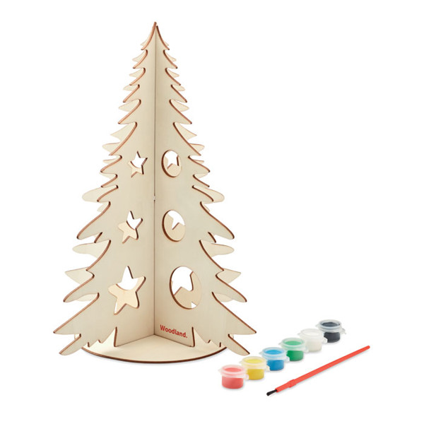 DIY wooden Christmas tree Tree And Paint