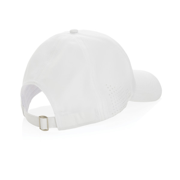 Casquette de sport 6 panneaux en rPET Impact AWARE™ - Blanc