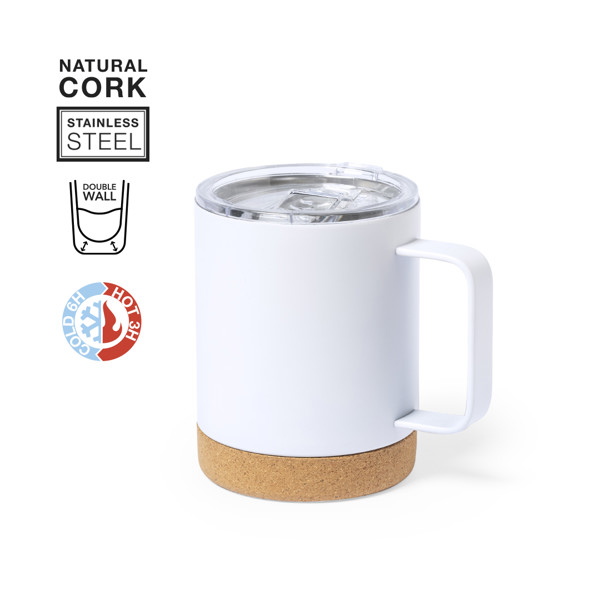 Taza Térmica Loret - Blanco