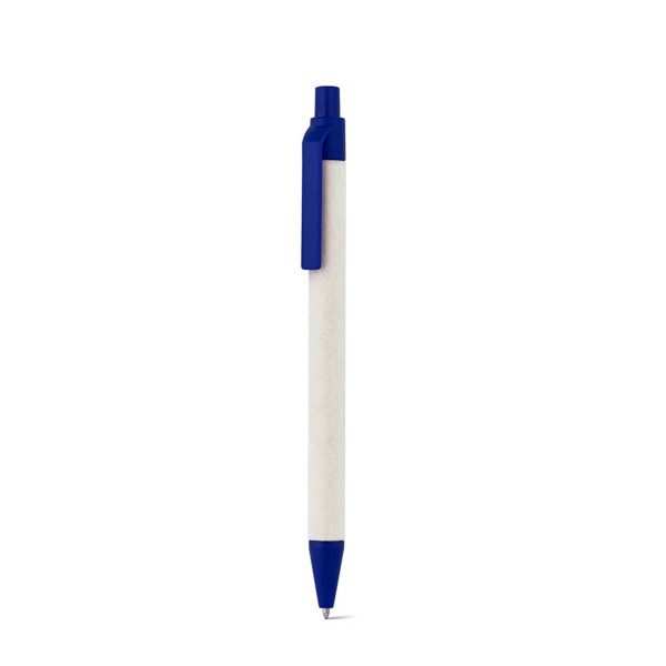 MILINK. Kuličkové pero ze 100% recyklovaného papíru - Modrá