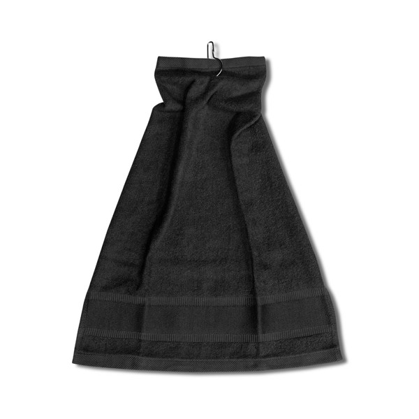 GOLFI. Multifunctional cotton towel (430 g/m²) - Black