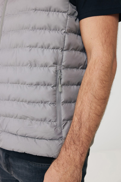 Iqoniq Meru men recycled polyester bodywarmer - Silver Grey / XL