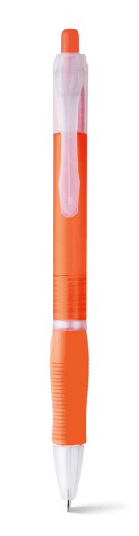 SLIM BK. Kuličkové pero s protikluzovým gripem - Oranžová