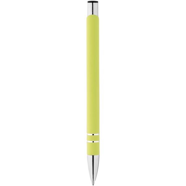 Kuličkové pero Corky s pryžovým povrchem - Limetka