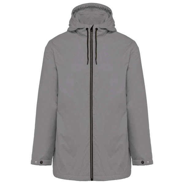 Unisex Hooded Jacket With Micro-Polarfleece Lining - Silver / 2XL