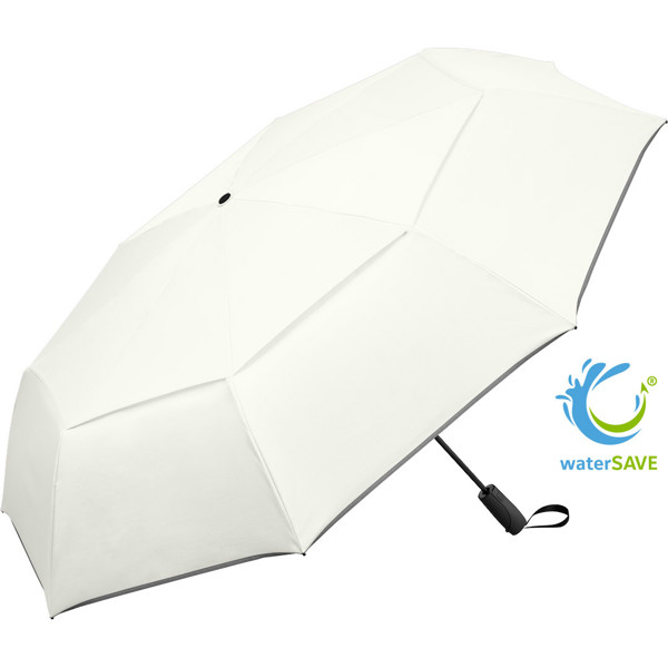 Parapluie golf de poche automatique Jumbomagic® Windfighter® 2.0 - Blanc Nature Ws