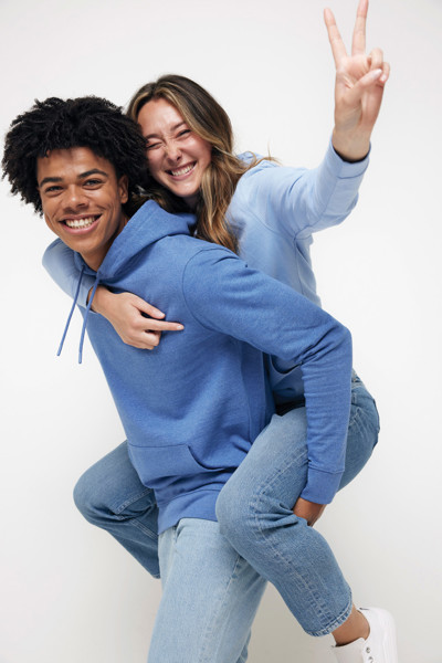 Iqoniq Jasper recycled cotton hoodie - Sky Blue / XL