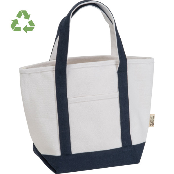 Small carrier bag made from recycled cotton GINA - Beige