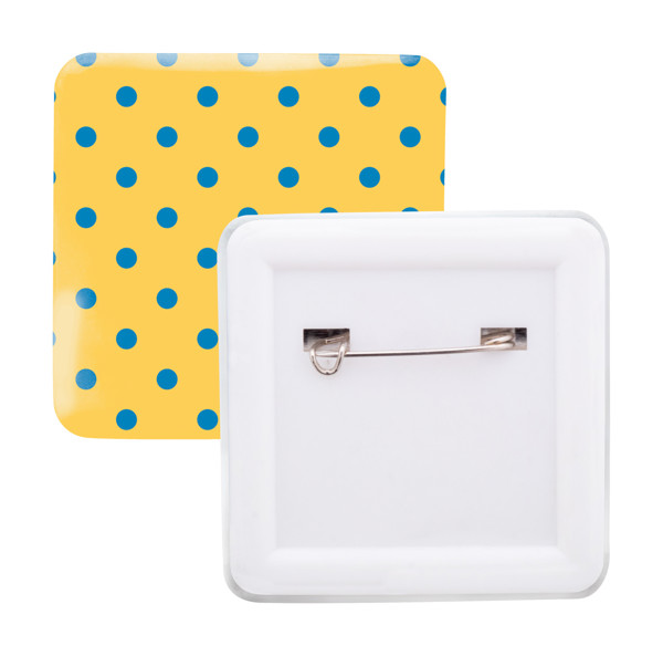 Pin Button Badge SquareBadge Maxi