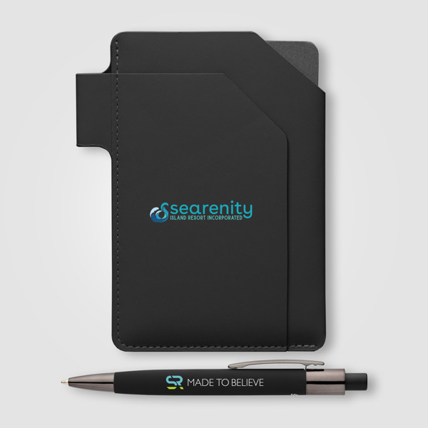 Malmö PU Passport Holder Set - A6 - Black / 4 Colour inkjet