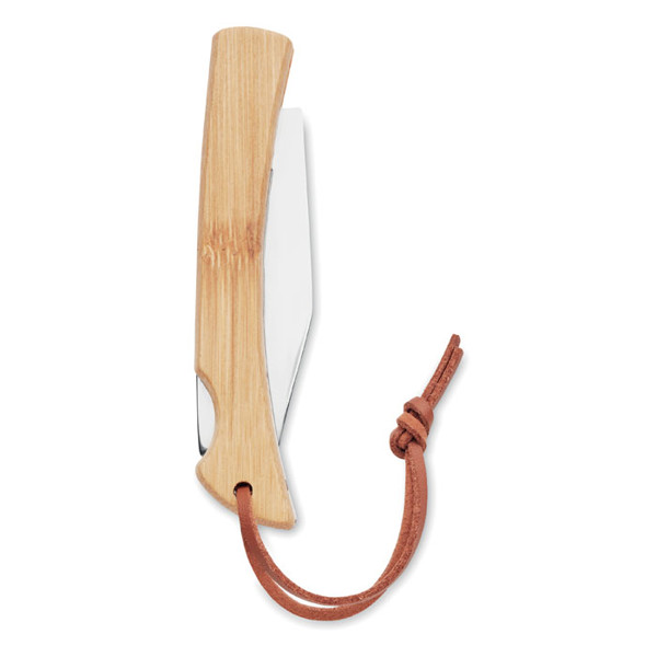 Foldable knife in bamboo Mansan