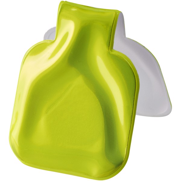 Íman refletor de PVC quadrado RFX™ - Amarelo neón