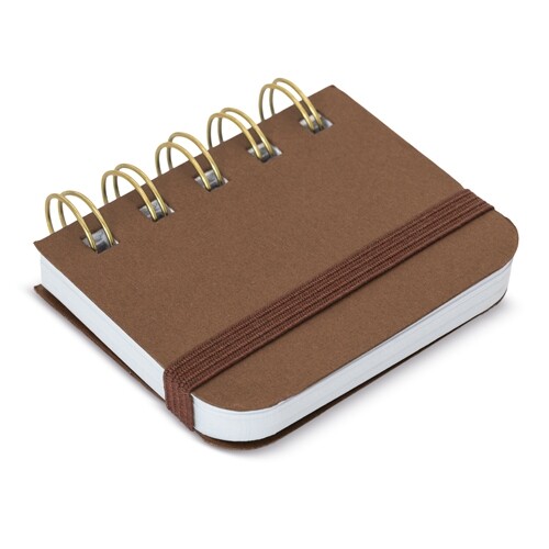 MINI CARNET “KYM” - Marron/ Marron