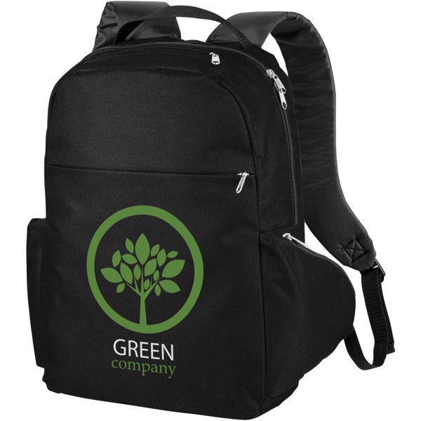 Slim 15" Laptop-Rucksack 15L - schwarz