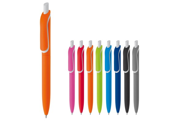 Ball pen Click-Shadow soft touch Made in Germany - Grey