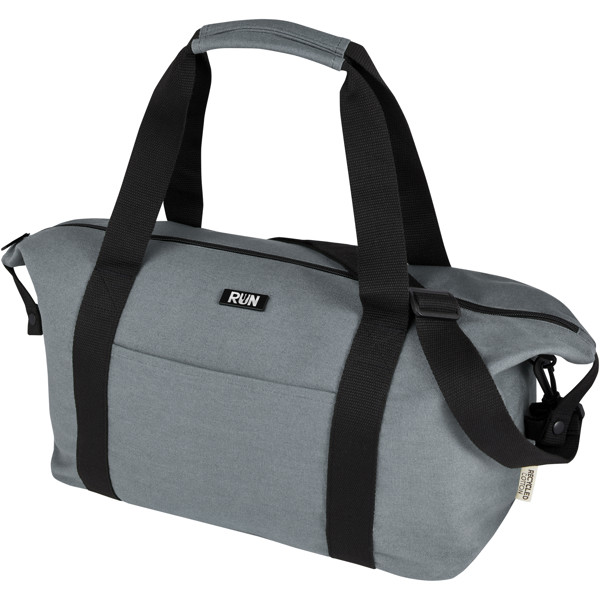 Saco de desporto de lona reciclada GRS de 25L "Joey" - Cinzento